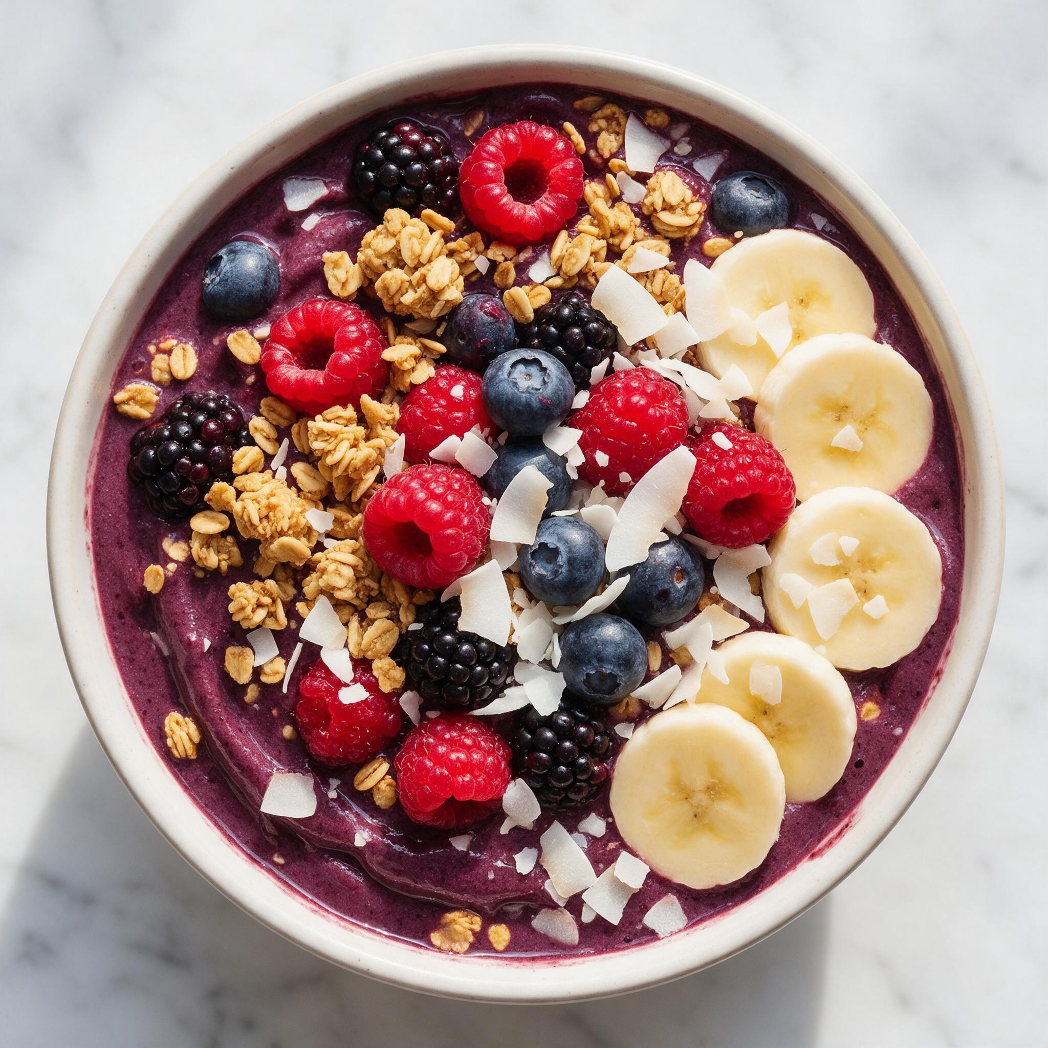 Food photography açaí bowl