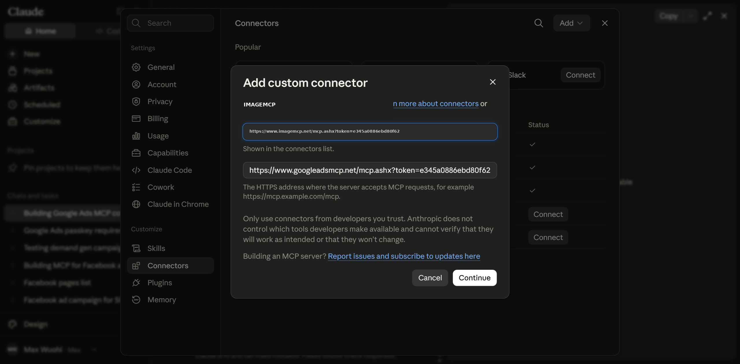 Claude tool permissions — change to Always approve